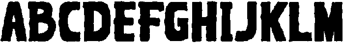 Snarl Rough otf (400) Font UPPERCASE