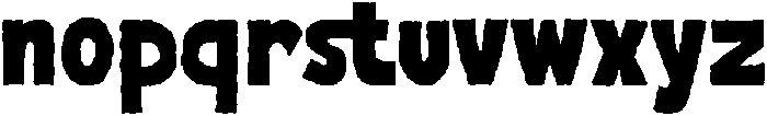 Snarl Rough otf (400) Font LOWERCASE