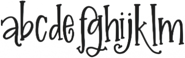 Snicket otf (400) Font LOWERCASE