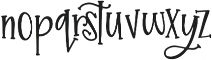 Snicket otf (400) Font LOWERCASE