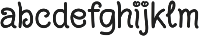 Snow Atisen Regular otf (400) Font LOWERCASE