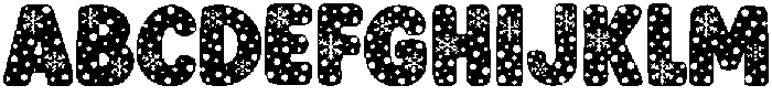 Snow Christmas Regular otf (400) Font UPPERCASE