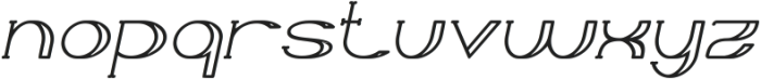 Snow Flake Bold Italic otf (700) Font LOWERCASE