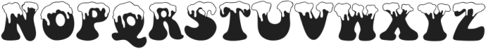 Snow drip Regular ttf (400) Font UPPERCASE