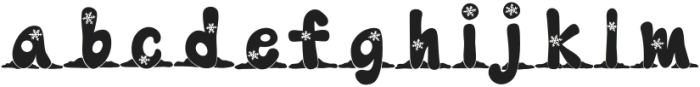 Snow font Regular otf (400) Font LOWERCASE