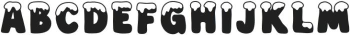 Snowbelly Regular otf (400) Font UPPERCASE
