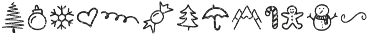Snowbrush Symbols otf (400) Font UPPERCASE