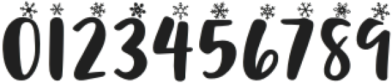 Snowfall Snow otf (400) Font OTHER CHARS
