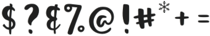 Snowfall Snow otf (400) Font OTHER CHARS