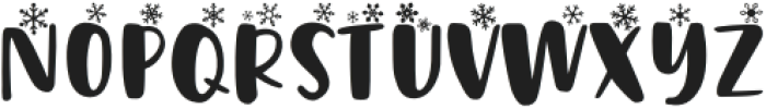 Snowfall Snow otf (400) Font UPPERCASE