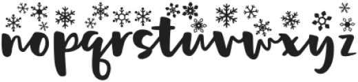 Snowfall Snow otf (400) Font LOWERCASE