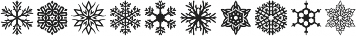 Snowfliki Symbols otf (400) Font OTHER CHARS