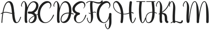 Snowhite Regular otf (400) Font UPPERCASE
