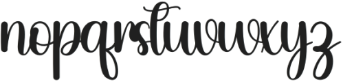 Snowhite Regular otf (400) Font LOWERCASE