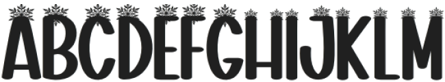 Snowith Christmas Regular otf (400) Font UPPERCASE
