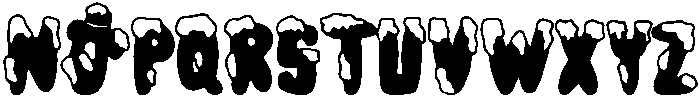 Snowman Regular otf (400) Font LOWERCASE