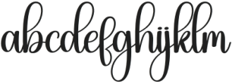 Snowsky Regular otf (400) Font LOWERCASE