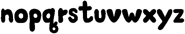 Snowy Regular otf (400) Font LOWERCASE