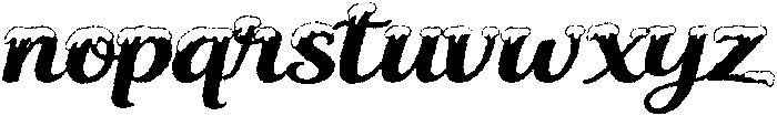 Snowy Smile Distort otf (400) Font LOWERCASE
