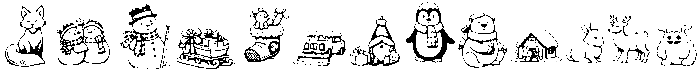 Snowy Smile Doodles otf (400) Font UPPERCASE