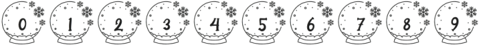 SnowyChristmasMonogram-Reg otf (400) Font OTHER CHARS