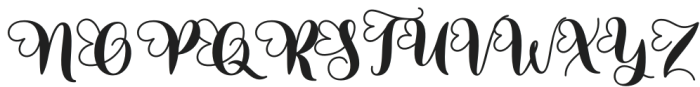 snowlove Regular otf (400) Font UPPERCASE