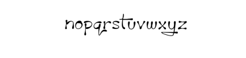 Snow White.ttf Font LOWERCASE