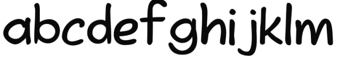 Snappy Fingers Regular Font LOWERCASE