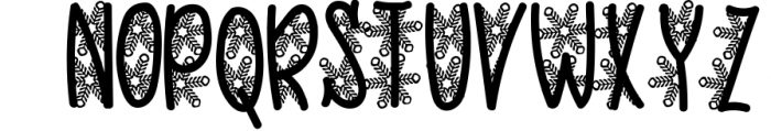 Snowflake Dreams | A Wintery Christmas Font Font LOWERCASE
