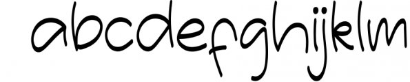 Snowman - Cute Handwritten Font Font LOWERCASE
