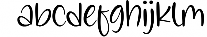 Snowyland Modern Handwritten Font Font LOWERCASE
