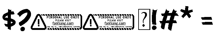 Snake Dynasty PERSONAL USE ONLY Font OTHER CHARS