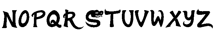 Snake Dynasty PERSONAL USE ONLY Font UPPERCASE