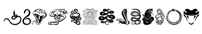 Snake Mix Font UPPERCASE