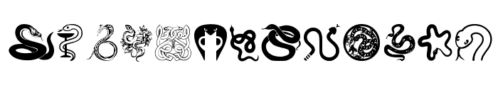 Snake Mix Font LOWERCASE