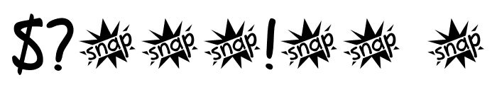 Snappy Fingers DEMO Regular Font OTHER CHARS
