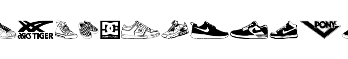 Sneakers Font UPPERCASE