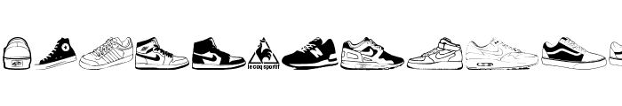 Sneakers Font LOWERCASE