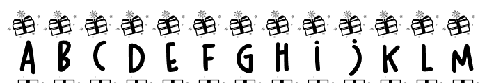 Snow Boom Christmas Font LOWERCASE