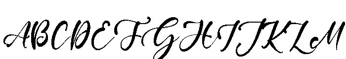 Snow December Font UPPERCASE