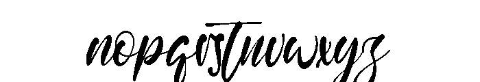 Snow December Font LOWERCASE