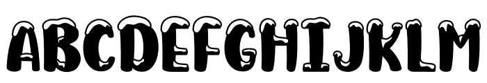 Snow Freeze Font UPPERCASE