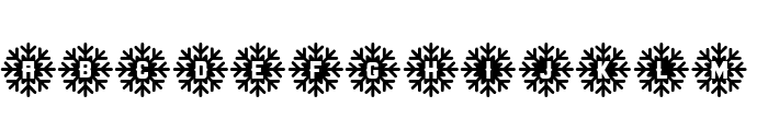 Snow Star Type Font UPPERCASE