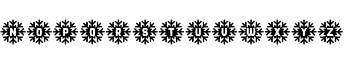 Snow Star Type Font UPPERCASE