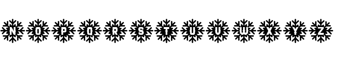 Snow Star Type Font LOWERCASE