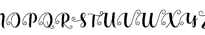 Snow White2 Font UPPERCASE