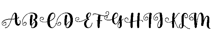 Snow White3 Font UPPERCASE
