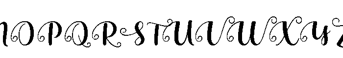 Snow White3 Font UPPERCASE