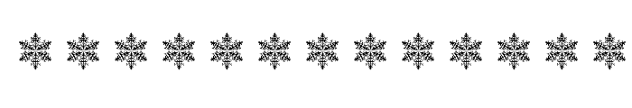 Snowflake Letters Font LOWERCASE