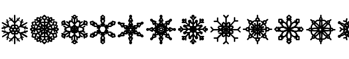Snowflakes St Font LOWERCASE